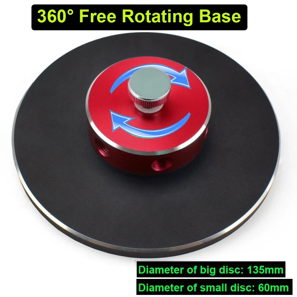 NEWACALOX Soldering Repair Helping Hands Third Hand with 3X LED Magnifying Glass 360&deg; Rotating Base PCB Holder Welding Workbench