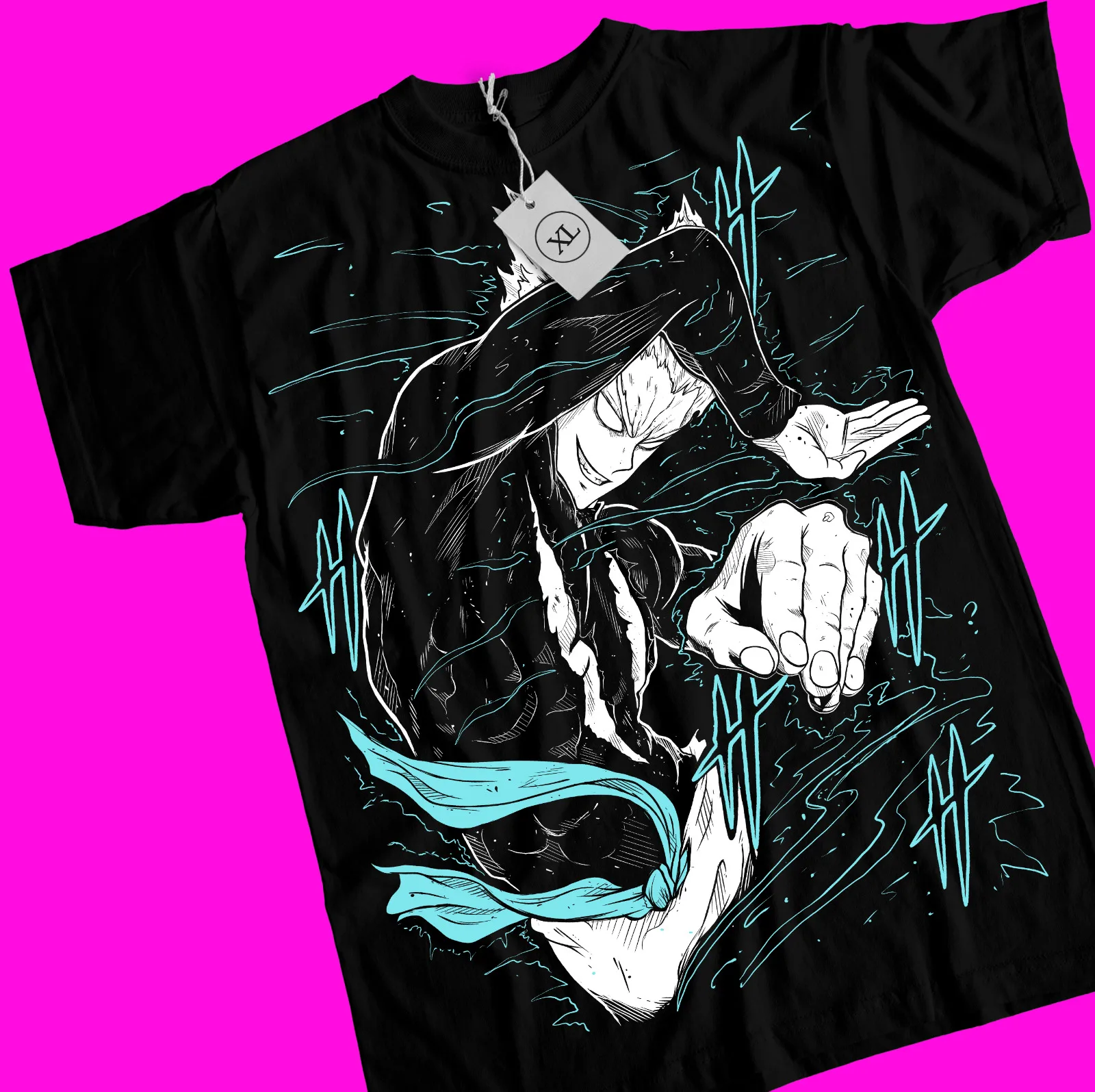 

One Punch Anime Manga Villain Horror Funny Black Shirt Garou T-Shirt All Sizes