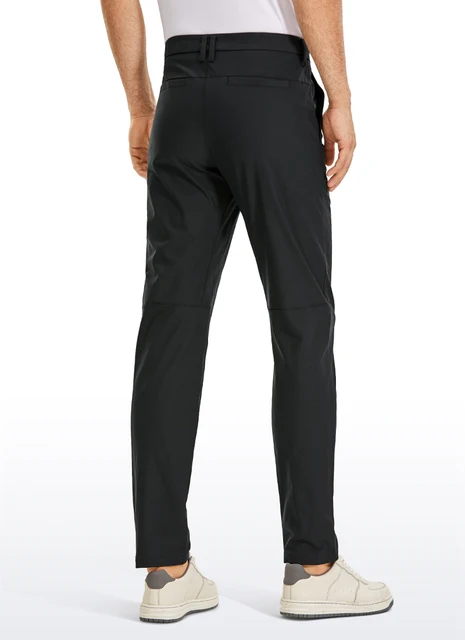  CRZ YOGA Pantalones de golf elásticos para hombre, de 31/33/35  pulgadas, ajustados, elásticos, impermeables, gruesos, para exteriores, con  bolsillos, Negro - : Ropa, Zapatos y Joyería