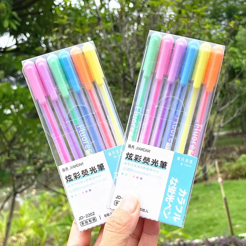 Fantasy Rainbow Gel Pen color gradient press 0.6mm hand account