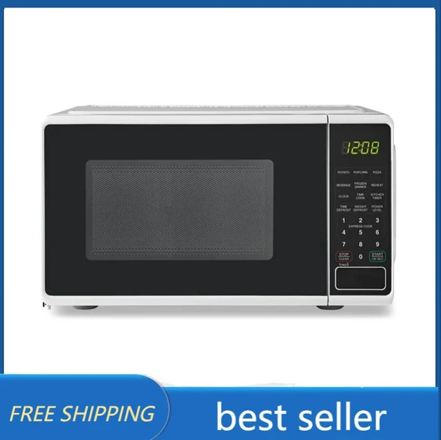 GE Countertop Microwave Oven, 0.7 Cubic Feet Capacity, 700 Watts, Kitchen  Essentials for the Countertop or Dorm Room, Stainless Steel