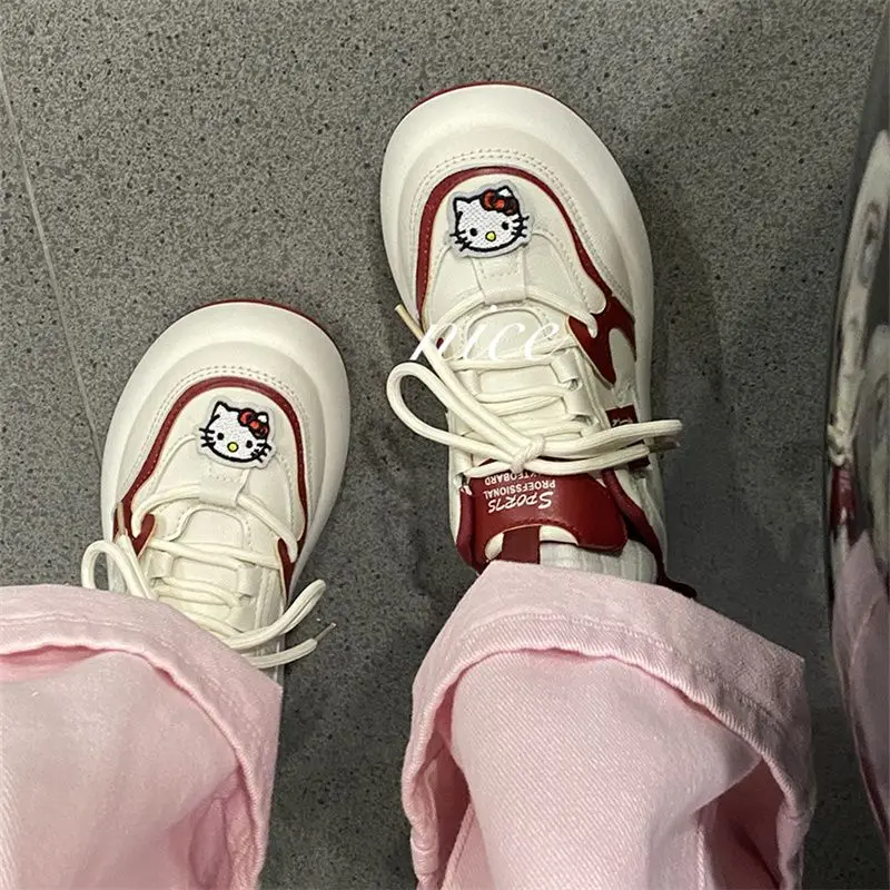 

Kawaii Sanrio Hellokitty Anime Kawaii New Versatile Casual and Popular Sneakers Fashionable and Cute Niche Women's Sneakers