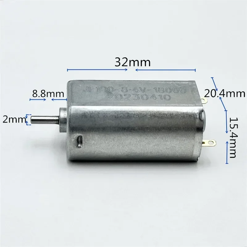 FK-180SH High-Speed DC Motor 6V 9V 12V - 15000 RPM, Dual 2mm Shaft For RC Cars & Trains 6 thumbnail image