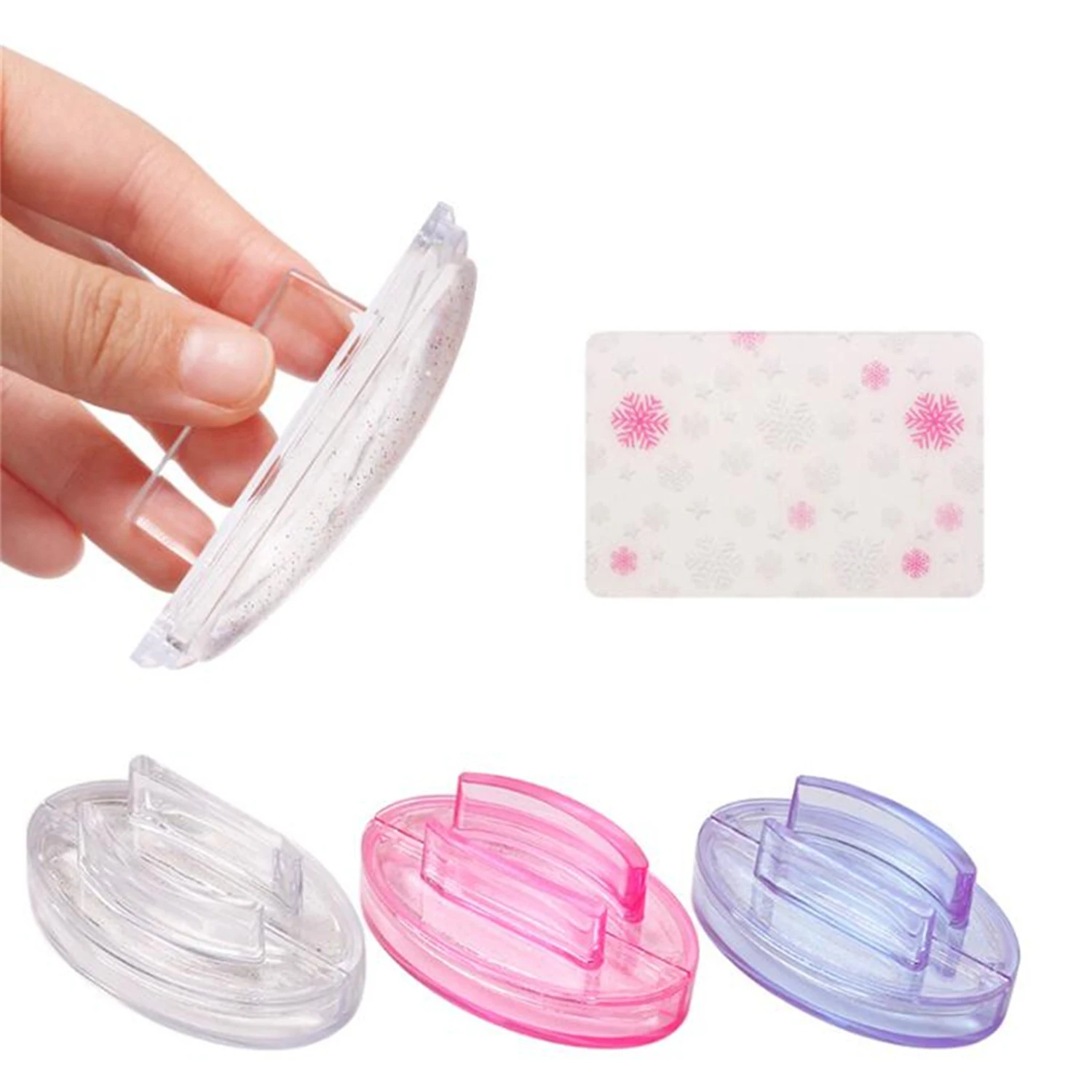 Nail Art Stamper Silicone with Scraper for Stamping Plates
