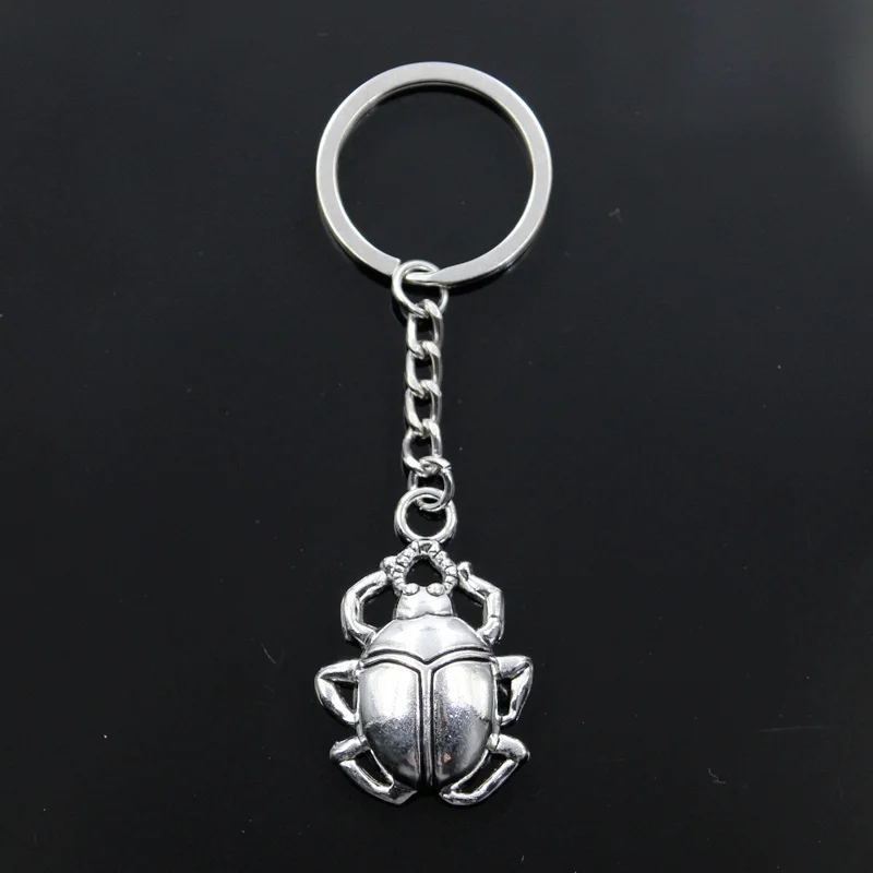 Hot Fashion Bug Beatles Käfer 40x27mm Anhänger 30mm Schlüssel Ring Kette Silber Farbe Männer Auto Geschenk souvenirs Keychain Dropshipping