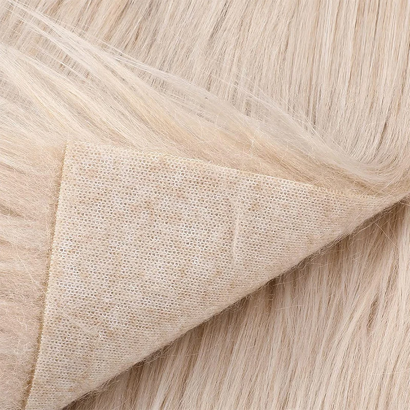 Fur Fabric Faux Raccoon Ribbon Tapes DIY Apparel Sewing Fluffy Trim Home Decoration Costume Collar Hat