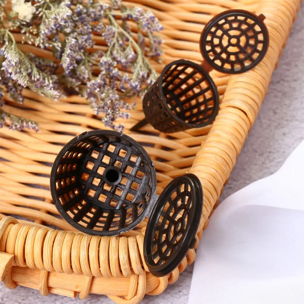20Pcs Portable Fertilizer Box Bonsai Tool Fertilizer Cover Basket Box Case Plastic Plant Bug Nursery Pots