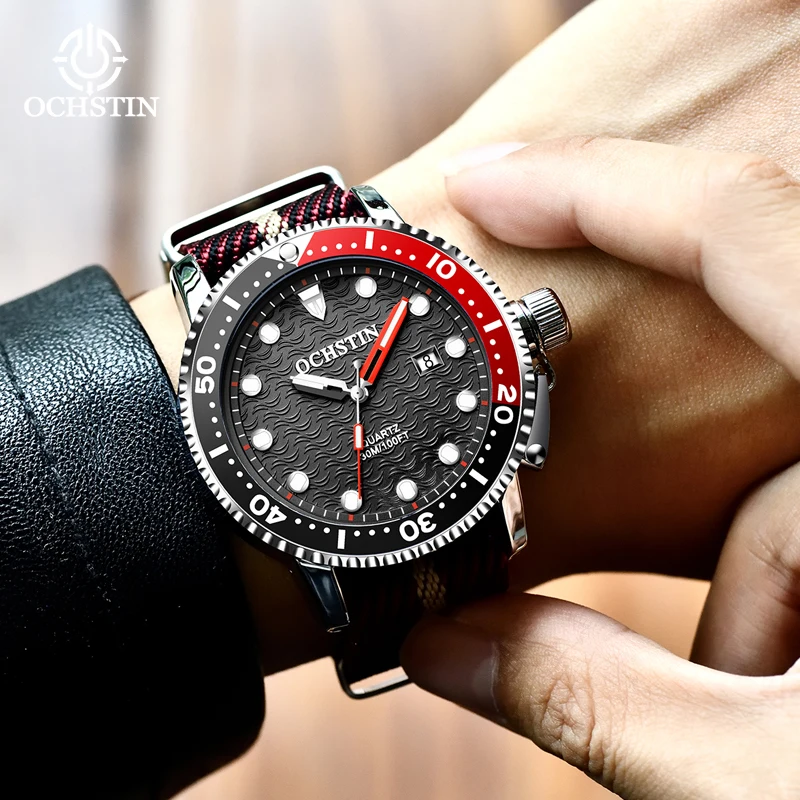 Classic top luxury brand watch waterproof calendar business fashion brown multi functional men's watchis