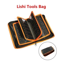 Lishi 2 in 1 도구 가방 휴대용 내구성 보관 패키지 자물쇠 도구 가방, Lishi 도구 및 KD/VVDI 자동차 키 블레이드