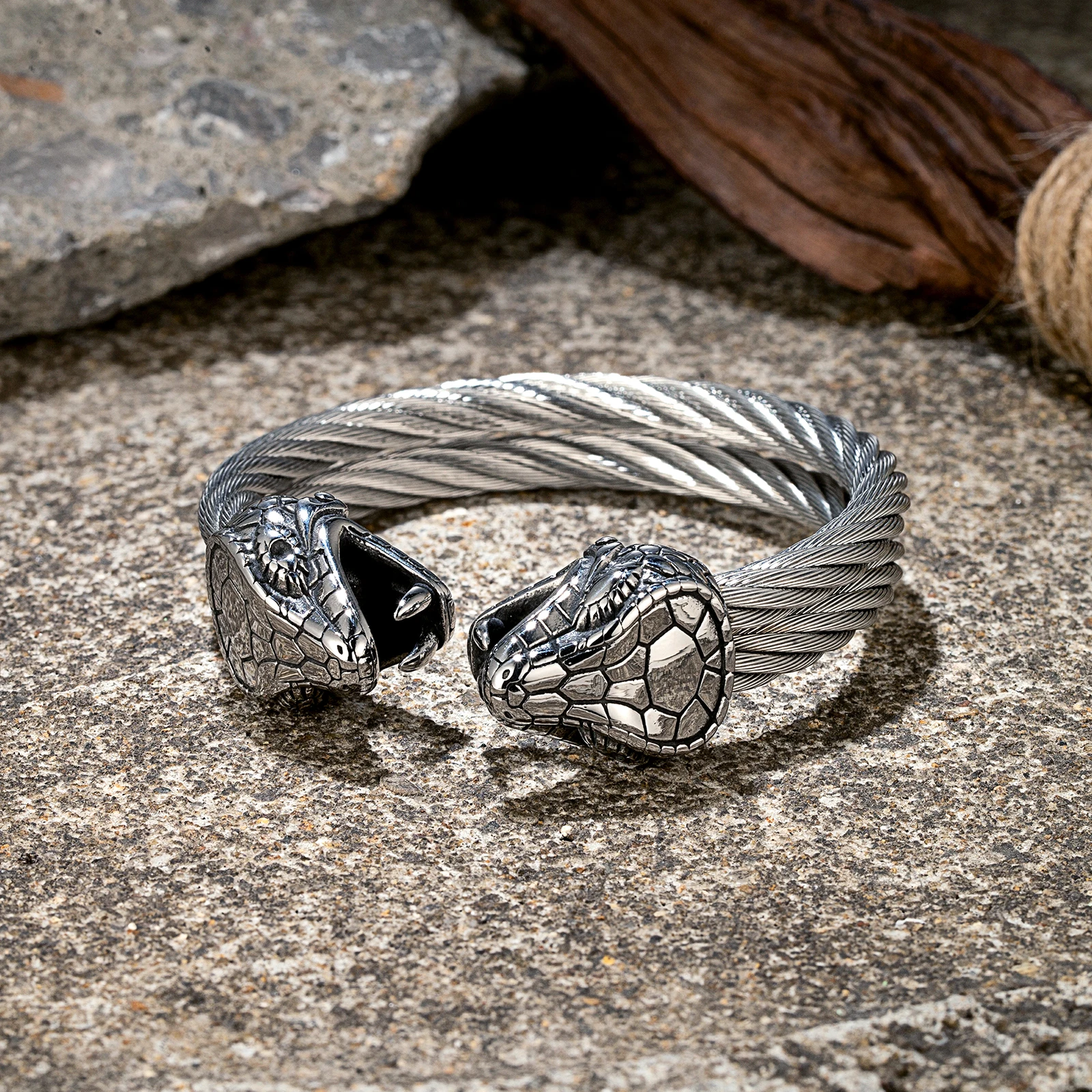 Unique Ouroboros Bracelet, Snake Bangle