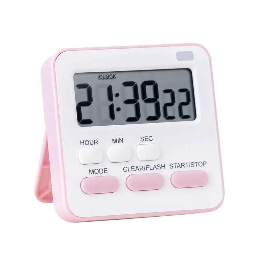 Digital LCD Display Kitchen Timer with Alarm Clock Function