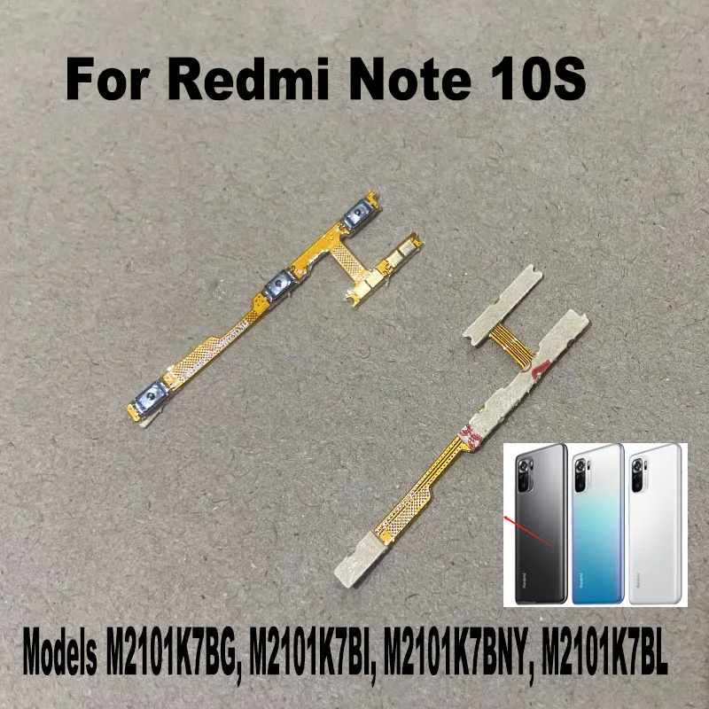 

Гибкий кабель питания для Xiaomi Redmi Note 10S кнопка включения/выключения громкости Замена гибкого кабеля