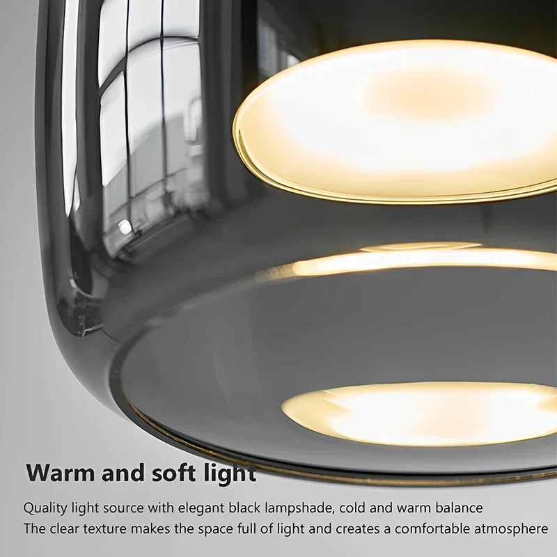 Modern Glass Led Pendant Light Nordic Suspension Dining Room Chandelier For Restaurant Kitchen Bedroom Bedside Hanging Lamp pendant lights pendant lamp chandelier lighting