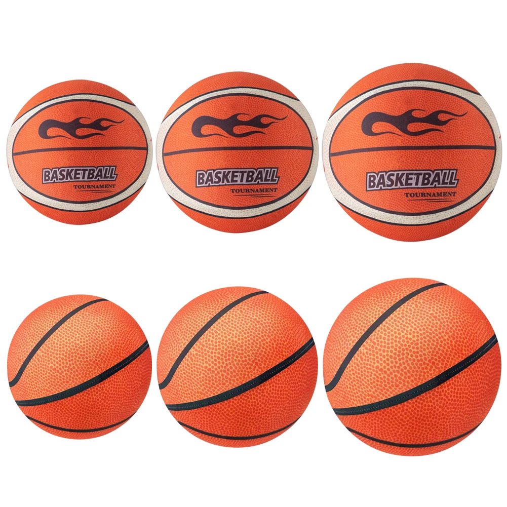Basketball Balls 18/21/24cm Silent Basketball High-Resilience Bouncing Mute Ball Size 3/5/7 Dribbling Basketball for Various Indoor Activities