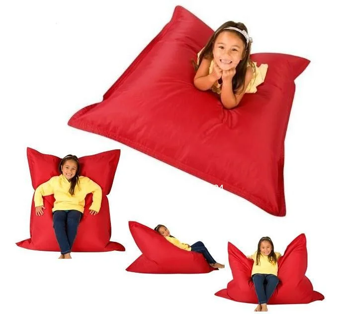 children red game bean bag , kids gaming sofa beanbags,outdoor oxford nylon waterproof bean sit lounger relax cushion cover only