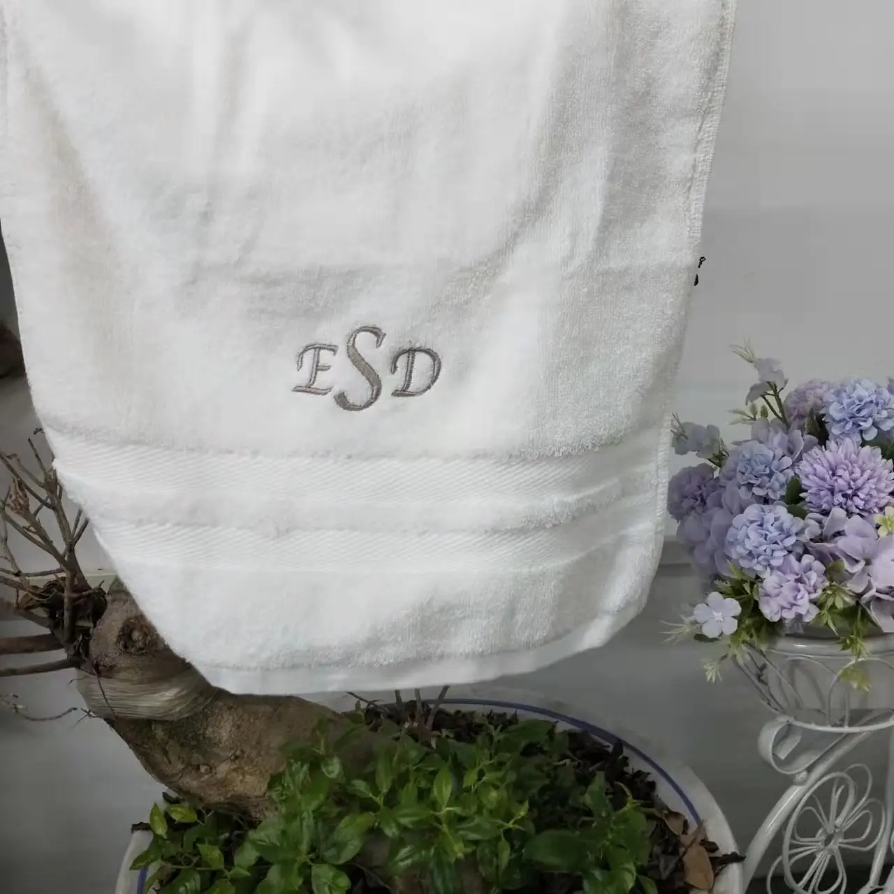 Asciugamani ricamati con monogramma personalizzati asciugamano  personalizzato regalo di nozze, asciugamano con nome, Set da bagno  personalizzato per Hotel