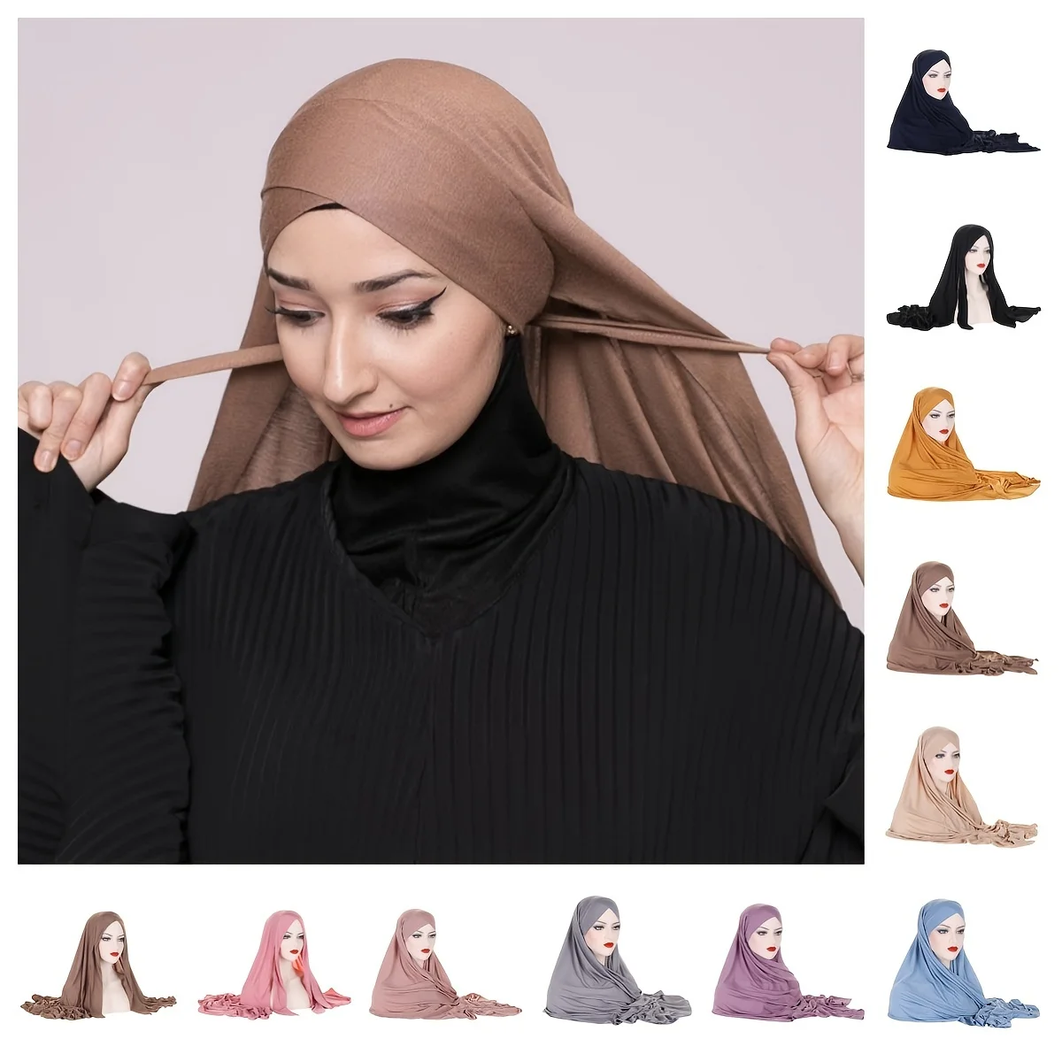 Fascia Per Capelli In Raso Retrò – Cerchietto Largo Tinta Unita, Accessorio Moda Per Donne E Ragazze – Ideale Per Viaggi, Sport, Feste