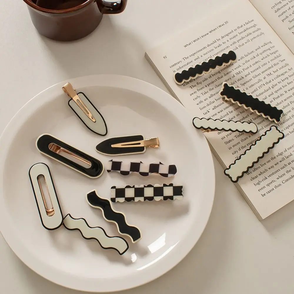 

12 шт., заколки для волос в клетку