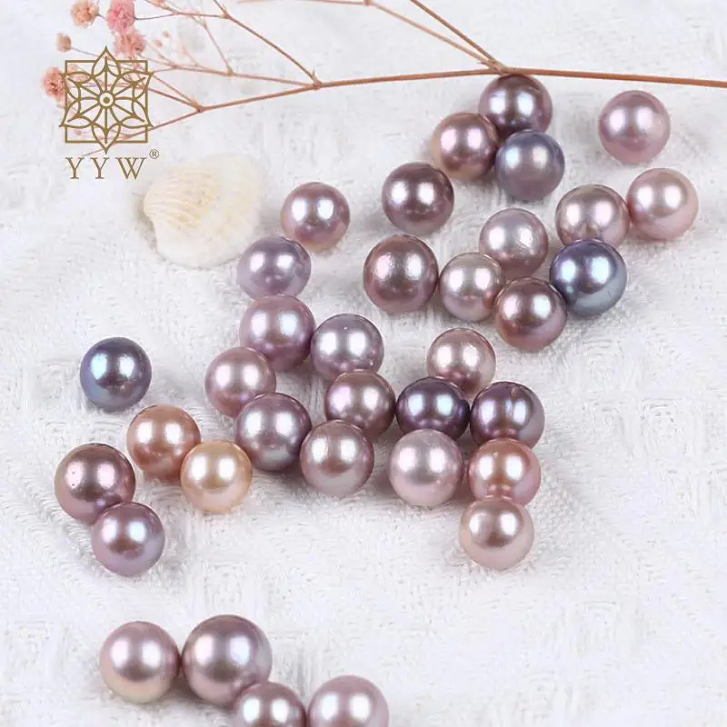12-16mm Cultured No Hole Freshwater Natural Purple Pearl Big Size Beads Sold By 1pc For Jewelry Making Diy Necklace Bracelet
