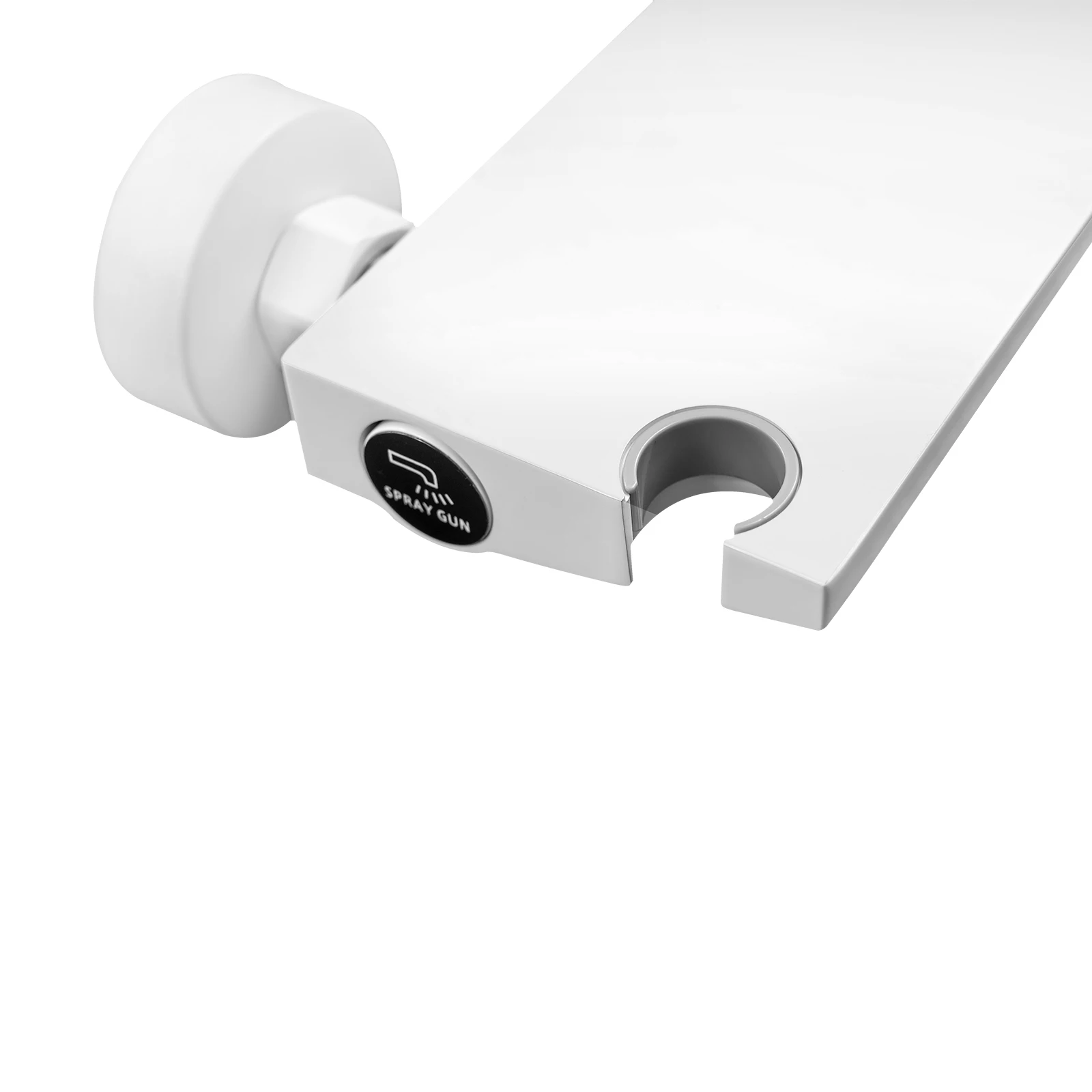 Wasserfall-Badewannenarmatur, Duschkopf, Wasserfall-Badewannenarmatur, Badarmaturen mit Handbrause, Keramik-Ventilkern für Badezimmer, Weiß – Detail 7