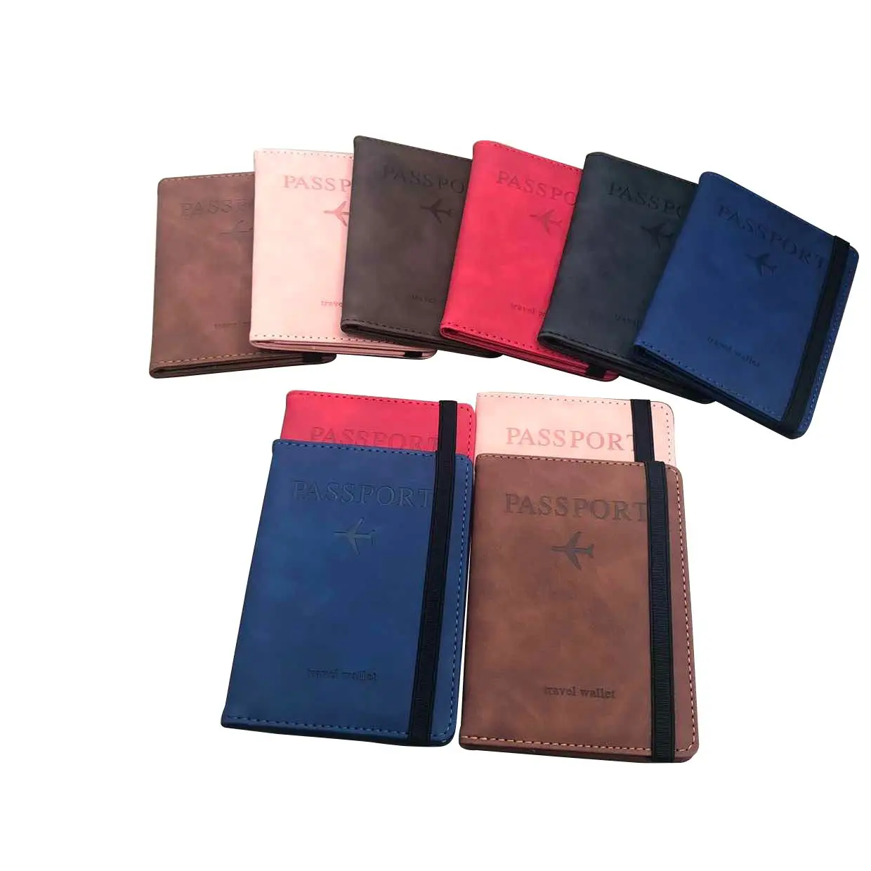 WomenMenRFIDVintageBusinessPassportCoversHolderMultiFunction