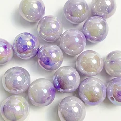 20 - Piece Set: 16mm Dual Color Gradient Cloud Beads for DIY Handmade Projects (Purple 20pcs)