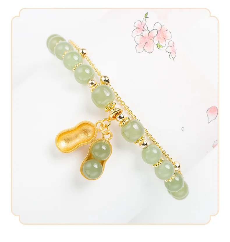 Hetian Jade Antike Armband Kreative Allgleiches Auspicious Niedliche Weibliche Temperamentvolle Mode Geschenke Femme armbänder frau – Detail 15