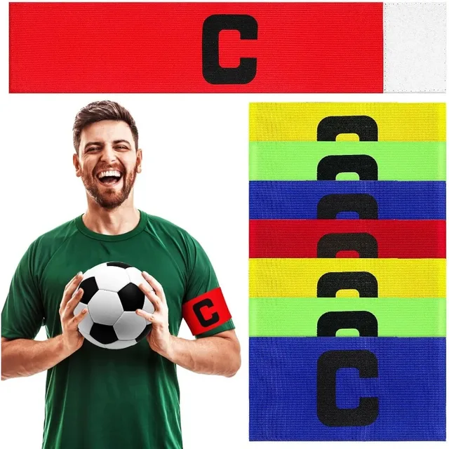 Football Armband Portable Sports Armbands Armband Adjustable Elastic Captains Bands Soccer Captain Group Competition Gift 5