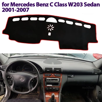 Tappetino antiscivolo Cruscotto Copertura Pad Parasole Dash Zerbino Accessori Auto per Mercedes Benz Classe C W203 Berlina 2001-2007