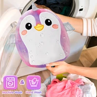 30cm Pink Penguin Doll Throw Pillows Soft Plush Animals Unicorn Penguin with Wings Toys For Girls Sleeping  Stuffed Toys 1