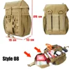 Ophidian IFAK EDC Bag Waist Belt Pack Hunting Vest Emergency Tools Pack Outdoor Medical First Aid Kit Camping Survival Pouch 5