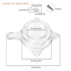 Portable Hand Brew Coffee Drip Filter and Accessories (Dripper with needle)