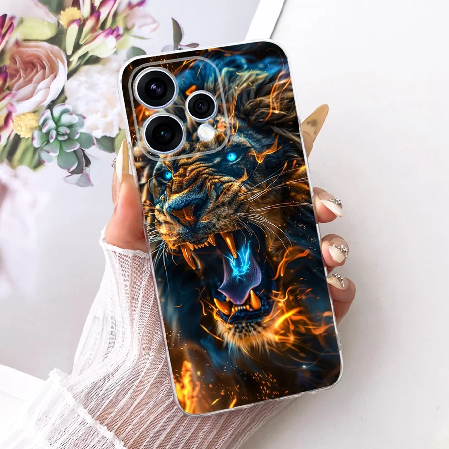 Colorful Flowers Painted Soft Slim Phone Case