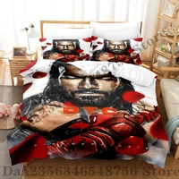 2025 Roman Reigns OTC Bedding Set Single Twin Full Queen King Size Bed Set Adult Bedroom Duvetcover Sets Anime Bed Sheet Set 1