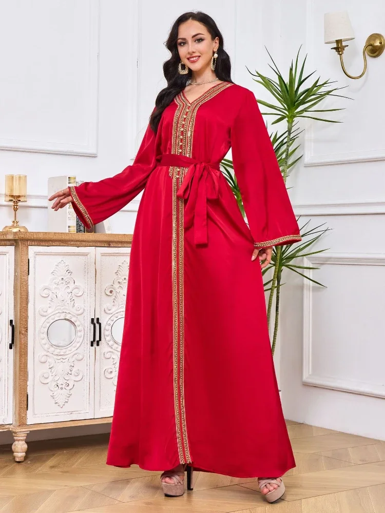 

Caftan платья, арабское, Марокканское, ИД, мусульманское платье, женская Абая, Дубай, кафтан, Рамадан, платья, элегантные платья