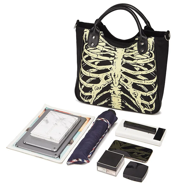 Shoulder Bags, Niche Design High-end Handbags, Large-capacity Tote Bags, Skull Print Crossbody Bags, Fashionable and Popular Women's Bags._voghion.com