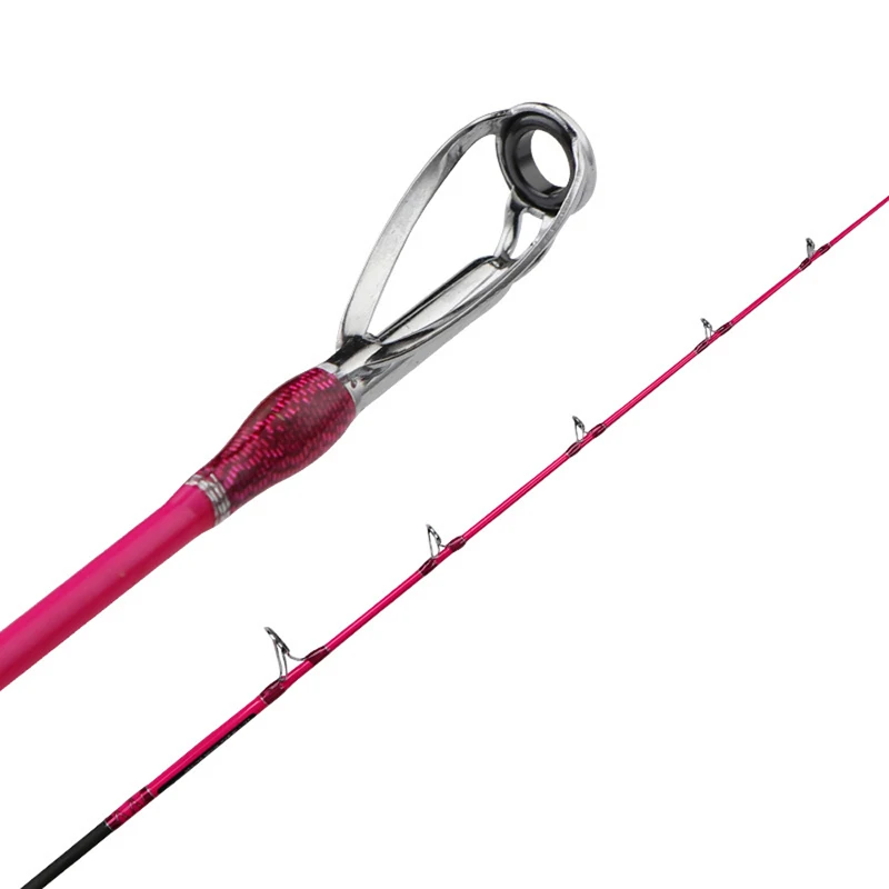 1.7M Deep Sea Slow Jigging Fishing Rod Pink Saltwater Carbon