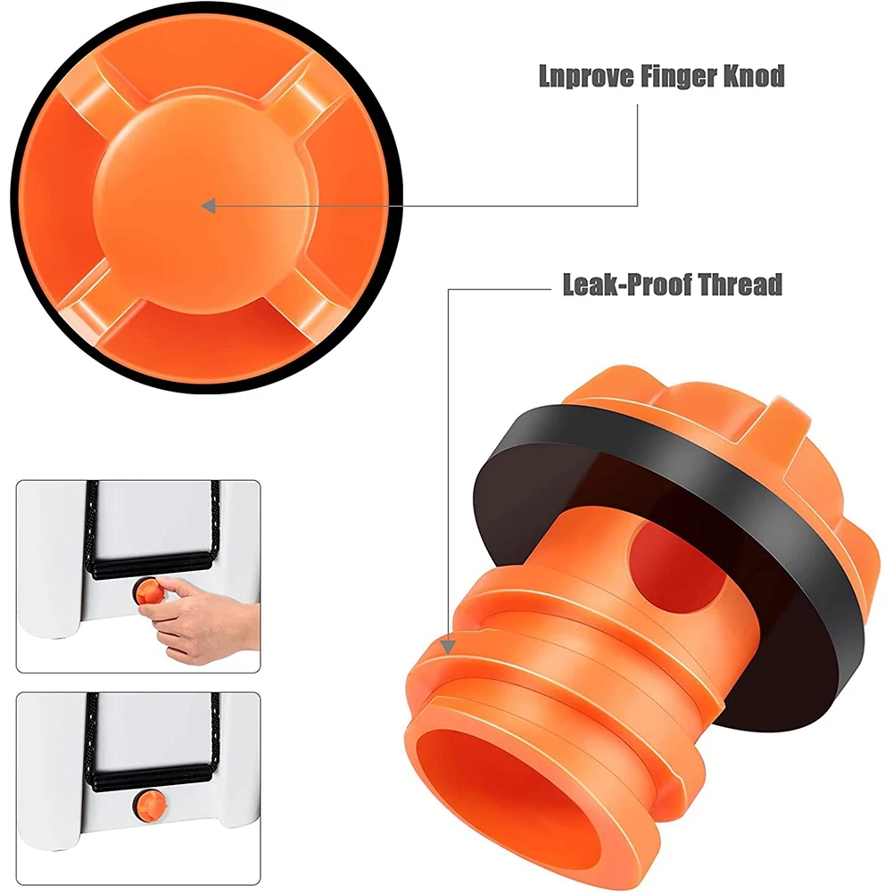 ABZV-Cooler Drain Plugs Replacement Compatible with Most Rotomolded Coolers,Small Drain Plugs with Leak-Proof Design 2Pcs