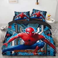 Peter Parker Spider-Man Bedding Quilt Cover Student Bedding Soft Microfiber Bedspread Lightweight Coverlet 3