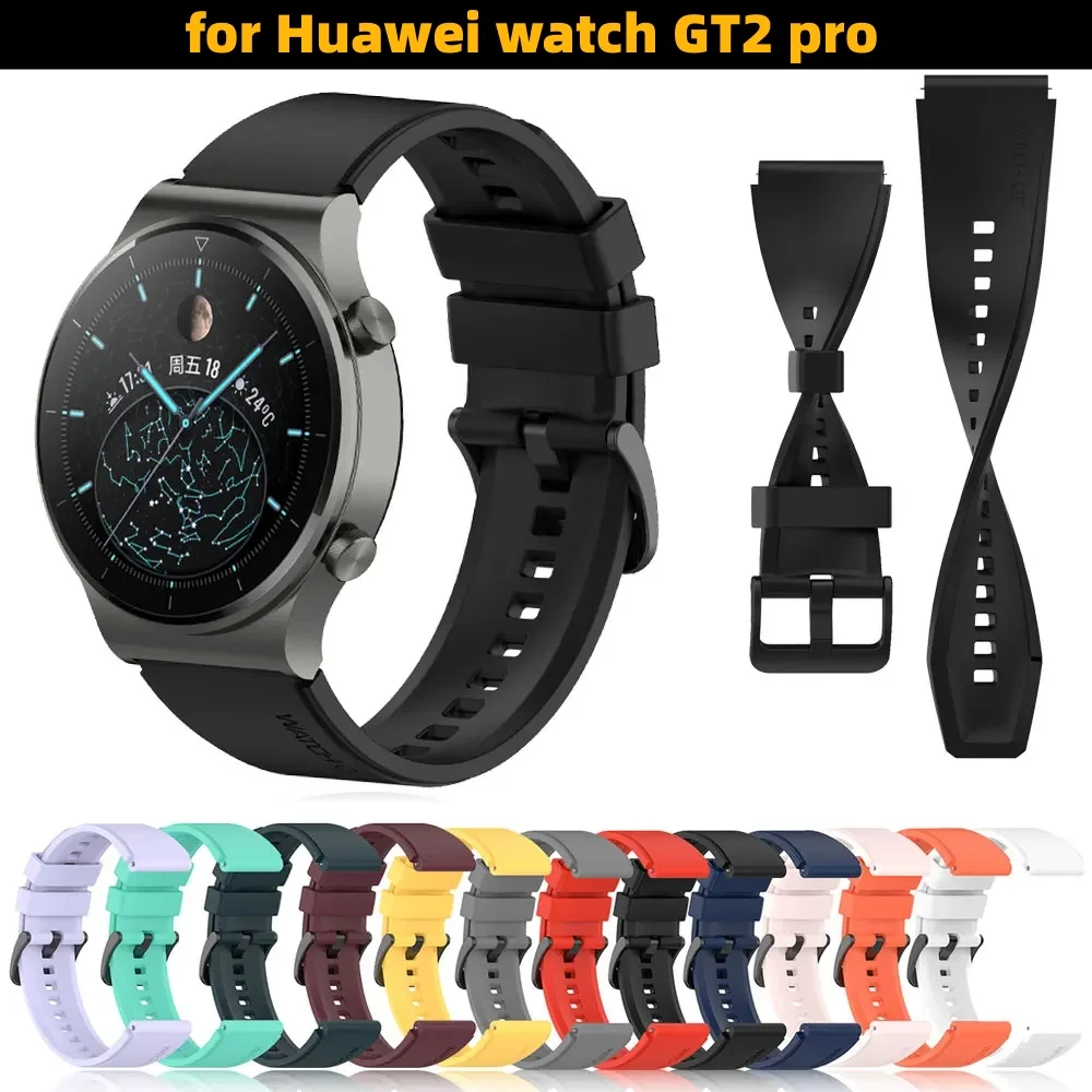 High-Quality 22mm Official Silicone Sport Watchband Strap - Universal Fit