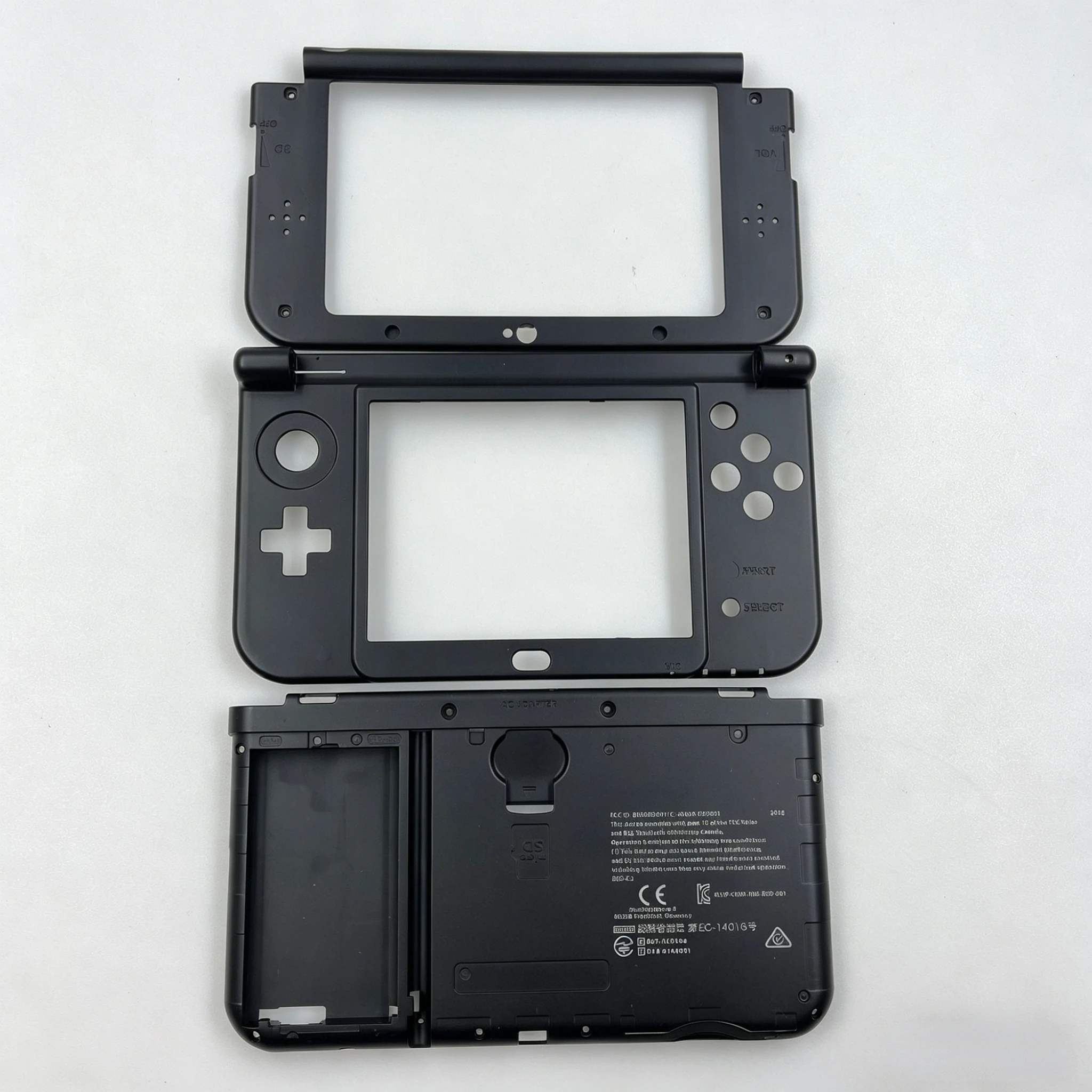 닌텐도 NEW 3DS XL 콘솔 교체용 중간 하우징 쉘 배터리 커버 케이스 스크린 프레임 렌즈 플라스틱 프레임 교체