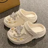 Fashion Charms Sandals 2025 New Clog Shoes Outdoor Women Slippers Thick Sole High Quality Summer Sandals For Girls 1