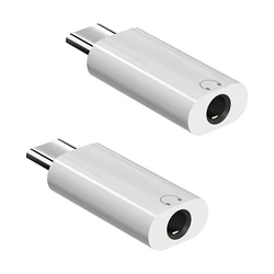 USB - C to 3.5mm Audio Headphone Adapter - High - Fidelity Sound Quality Adapter (2PCS)
