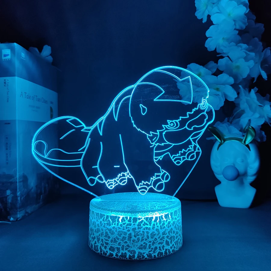 

Avatar The Last Airbender Appa Lamp for Home Decor, подарок на день рождения, светодиодная подсветка, ночник, имитатор спальни, милые гаджеты