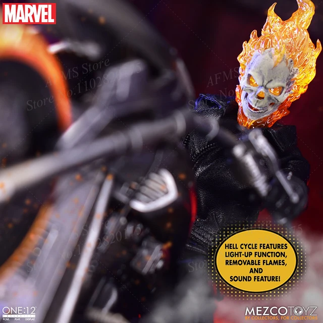 Mezco 1/12 Scale Scale Collectible Figure Ghost Rider Marvel