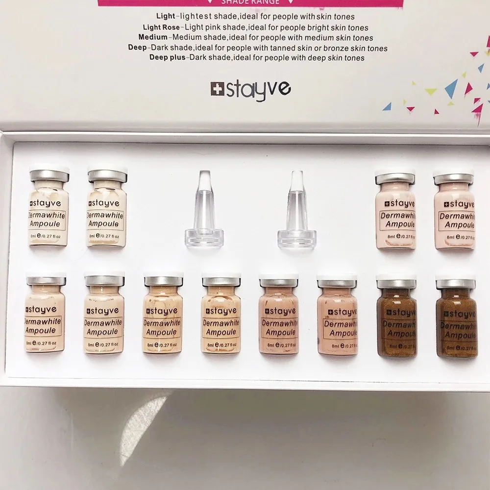 Stayve BB Cream Glow Beginner Starter Kit Nourishing Liquid Foundation Hyaluronic Acid Facial Glow Serum Ampoule Essence Facial 4