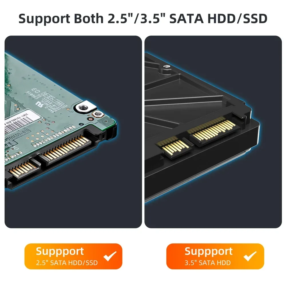 MAIWO Hard Drive Docking Station USB 3.1 to SATA HDD Docking Station for 2.5/3.5 inch SSD Disk Case HDD Box Dock Enclosure