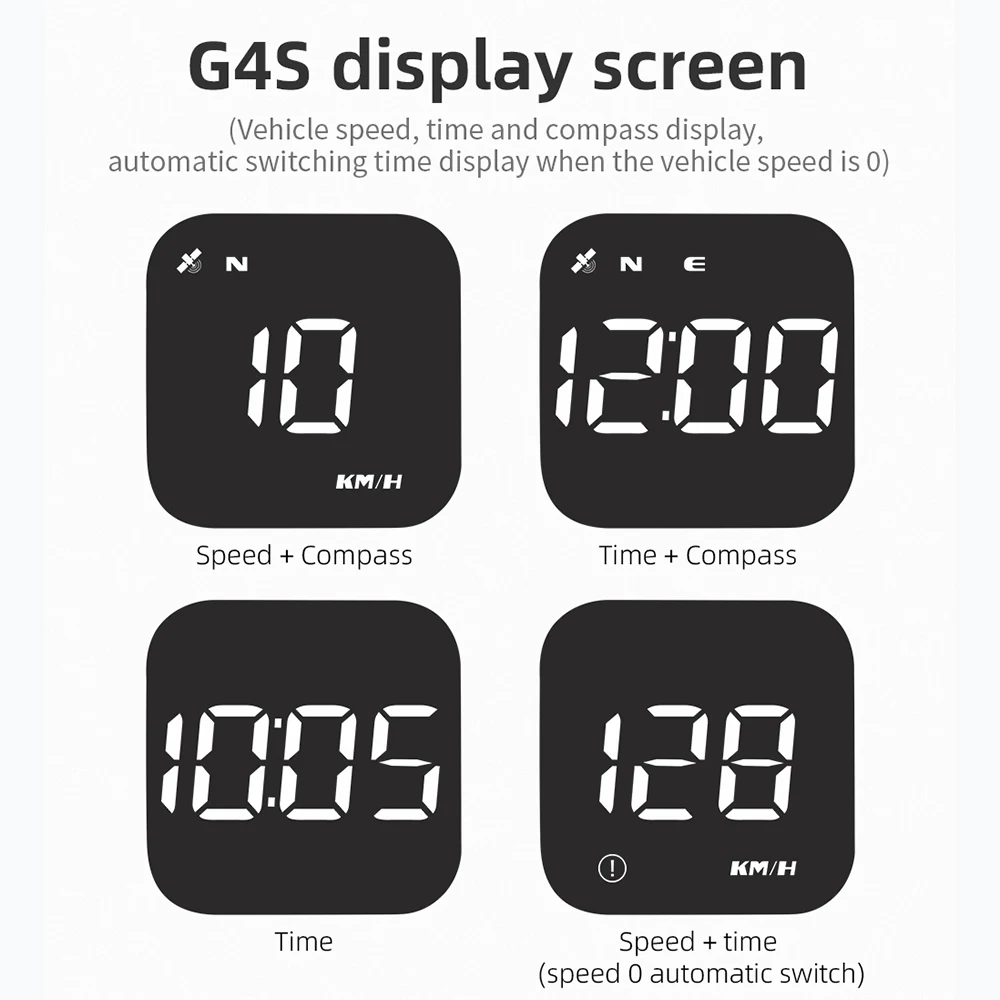 G4S GPS HUD ڵ LED  ÷, Ʈ  ˶ ˸ ӵ, GPS HUD,   ڵ ׼