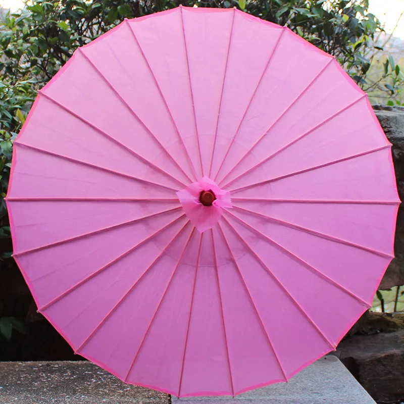 Ombrello Giapponese In Carta Oliata Con Gru | 82 Cm, Struttura In Bambù, Per Danza E Matrimoni
