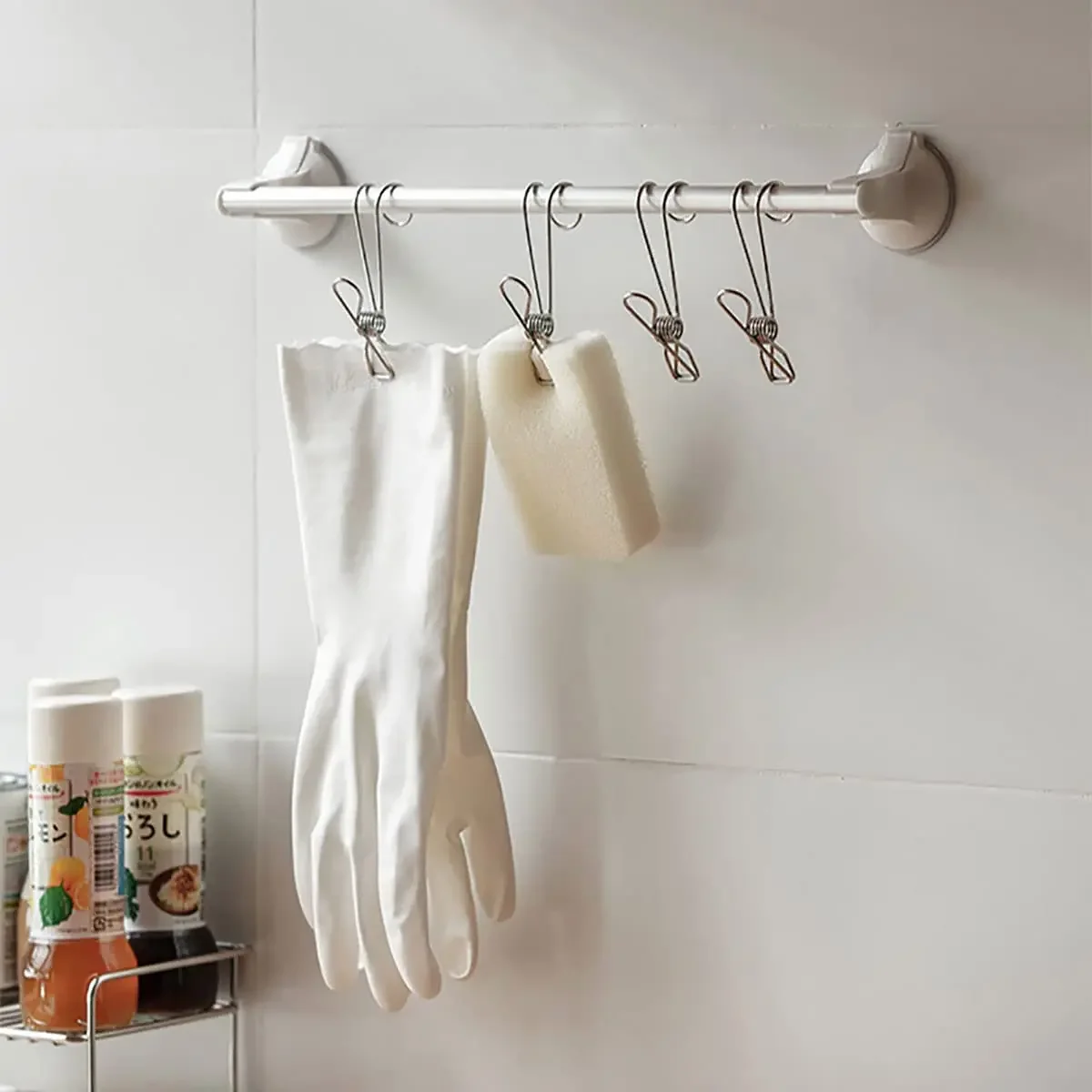 Long Tail Hook Clips Clothes Pins Stainless Steel Hanger Clips Closet Hooks Bag Clip Peg for Laundry Outdoor Kitchen 6Pcs clothes hanger storage hanger storage hanger hook windproof clothespins